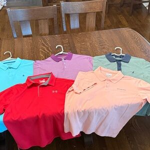 Nautica Green and Blue Polo Shirt